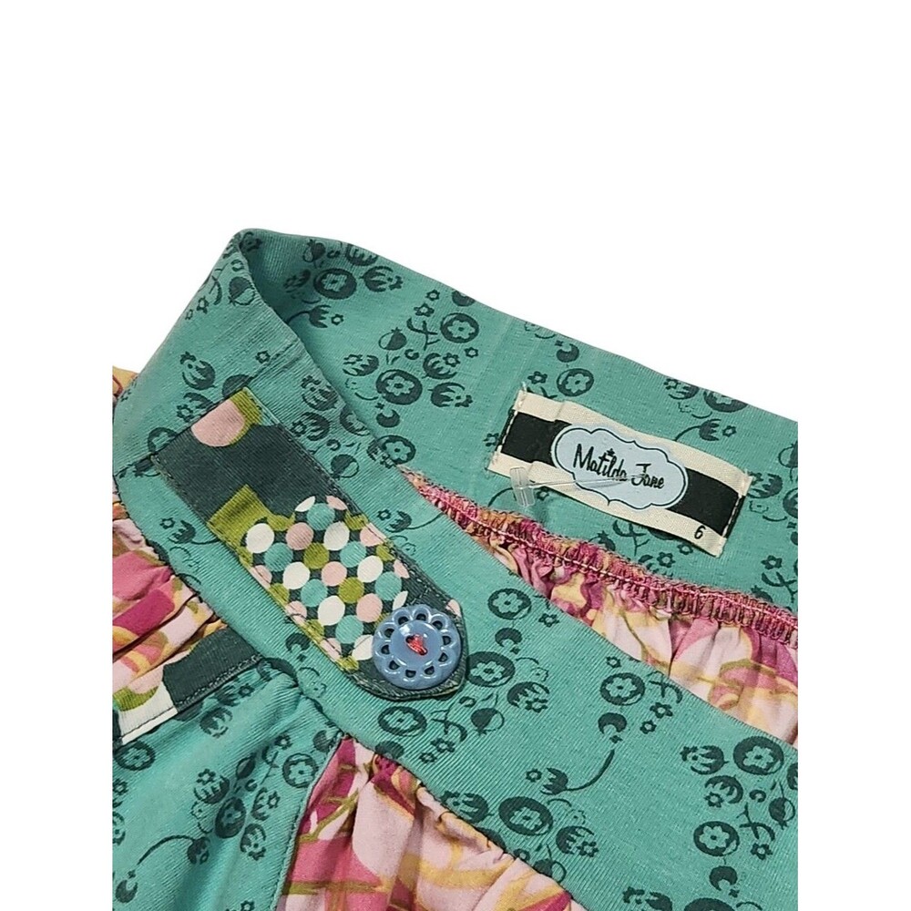 Matilda Jane Little Girls/Kids Pink Floral Skirts Playful Patchwork Size 6 - Picture 6 of 13